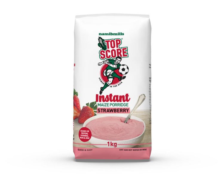 Namib Mills Launches New Instant Top Score Maize Porridge Strawberry